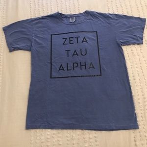 Zeta Tau Alpha Blue Box Tee